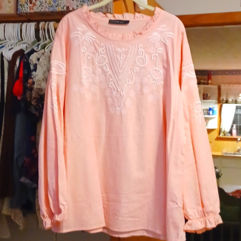 Beautiful never been worn 100% cotton blouse. No stains No rip or tears.